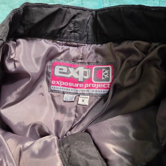 exp Exposure Project Climate Control Black Snow Ski Pants Woman's Size Small - Picture 3 of 5